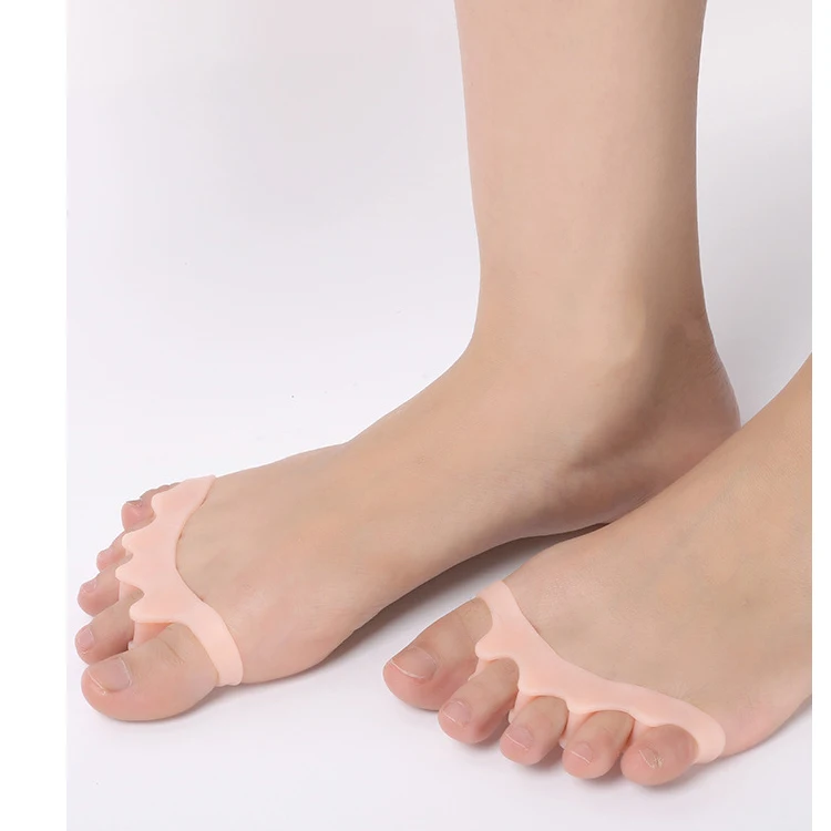 Silicone Toes Straightener Hallux Valgus Bunions Gel Toe Stretcher Separators Corrector