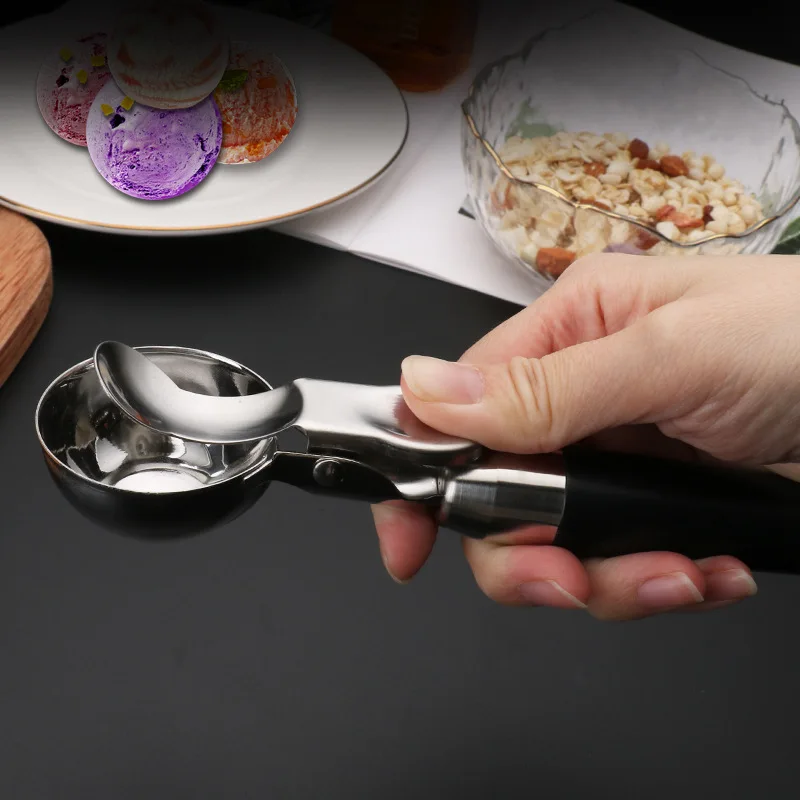 The New 304 Stainless Steel Watermelon Fruit Ice Cream Scoop Can Be Pressed