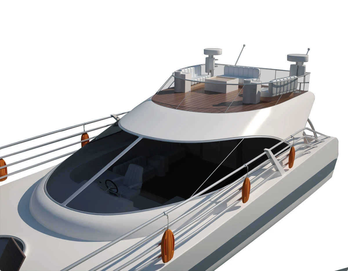 Small Luxury Half Cabin   Aluminum yacht Yacht Boat