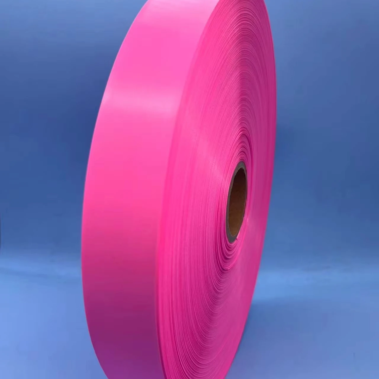 High Quality Satin Ribbon Roll Custom Size Rose Red Full-dull Polyester Satin Ribbon For Garment