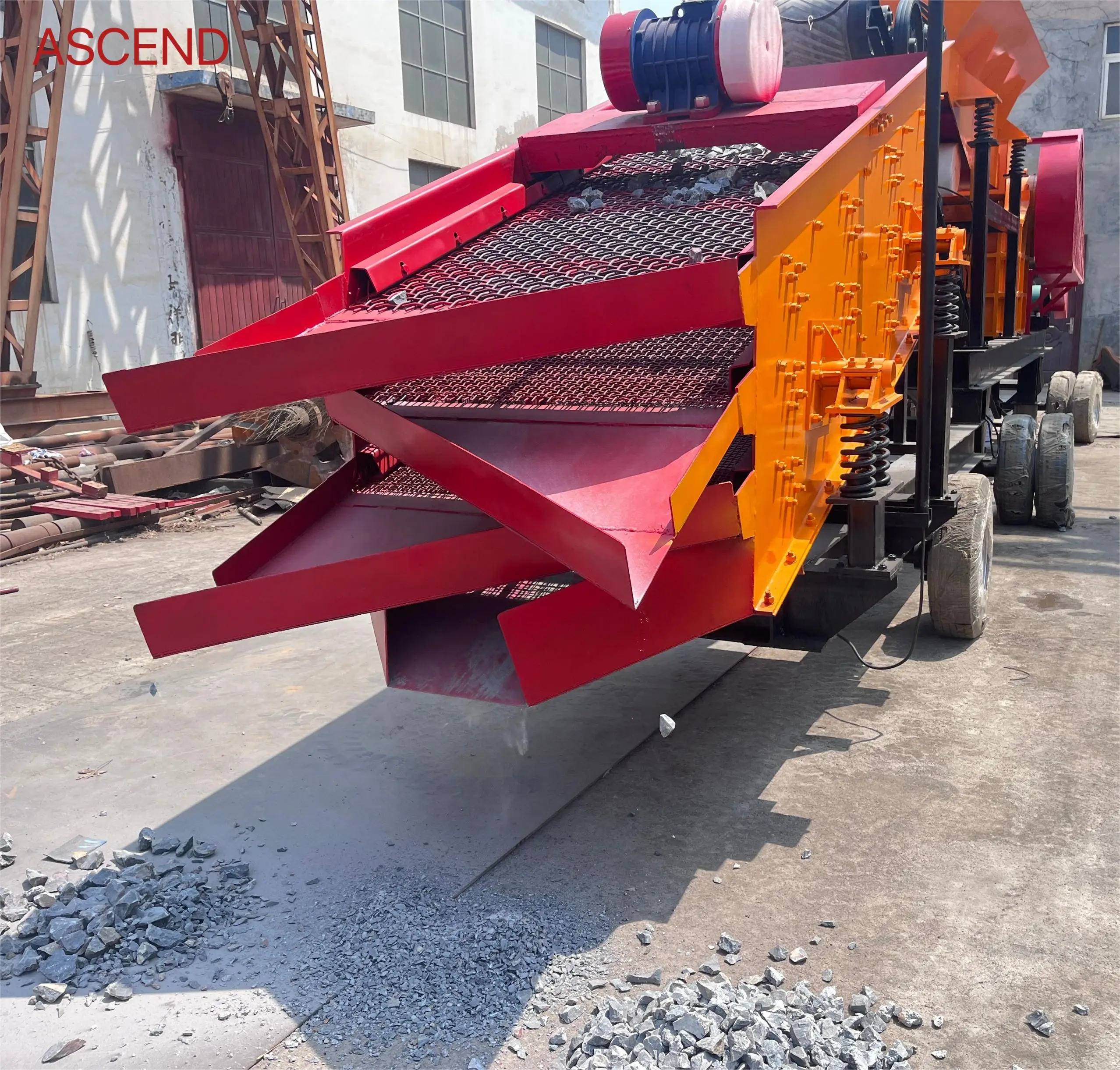 100 tph mobile jaw crusher and screen with diesel engine to break rock talc carbide slag orthoclase iron pyrite