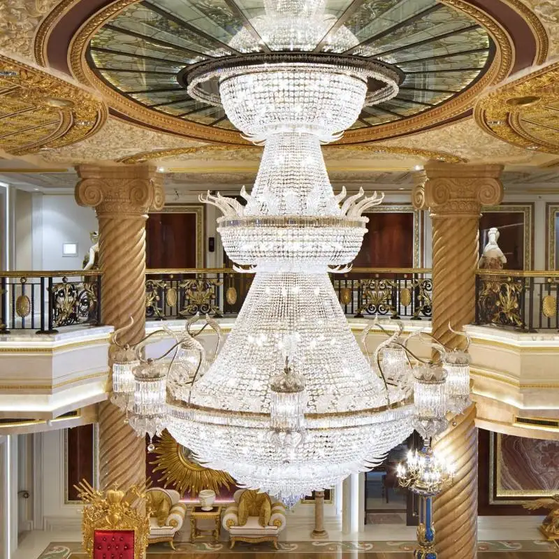 Wholesale Customized Crystal Chandeliers Empire Crystal Chandeliers for Wedding Halls and Hotels