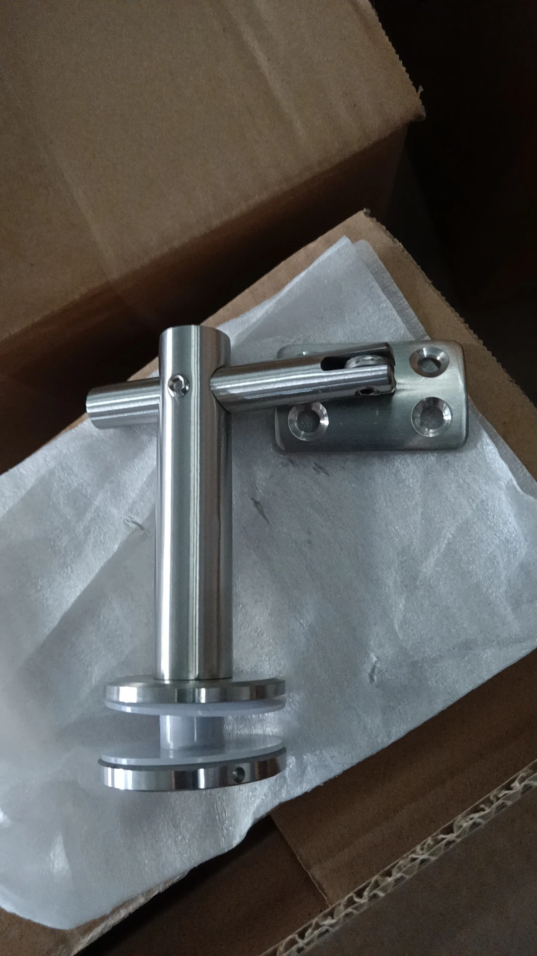 Modern Design Stainless Steel 304 Glass Fixing Clip Solid Stair Railing Guardrail Wall Handrail Support Balustrades Handrails
