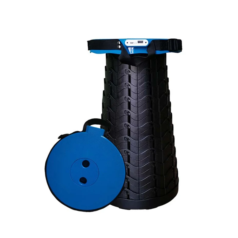 Портативный складной стул, легкий Регулируемый пластиковый табурет для рыбалки и путешествий