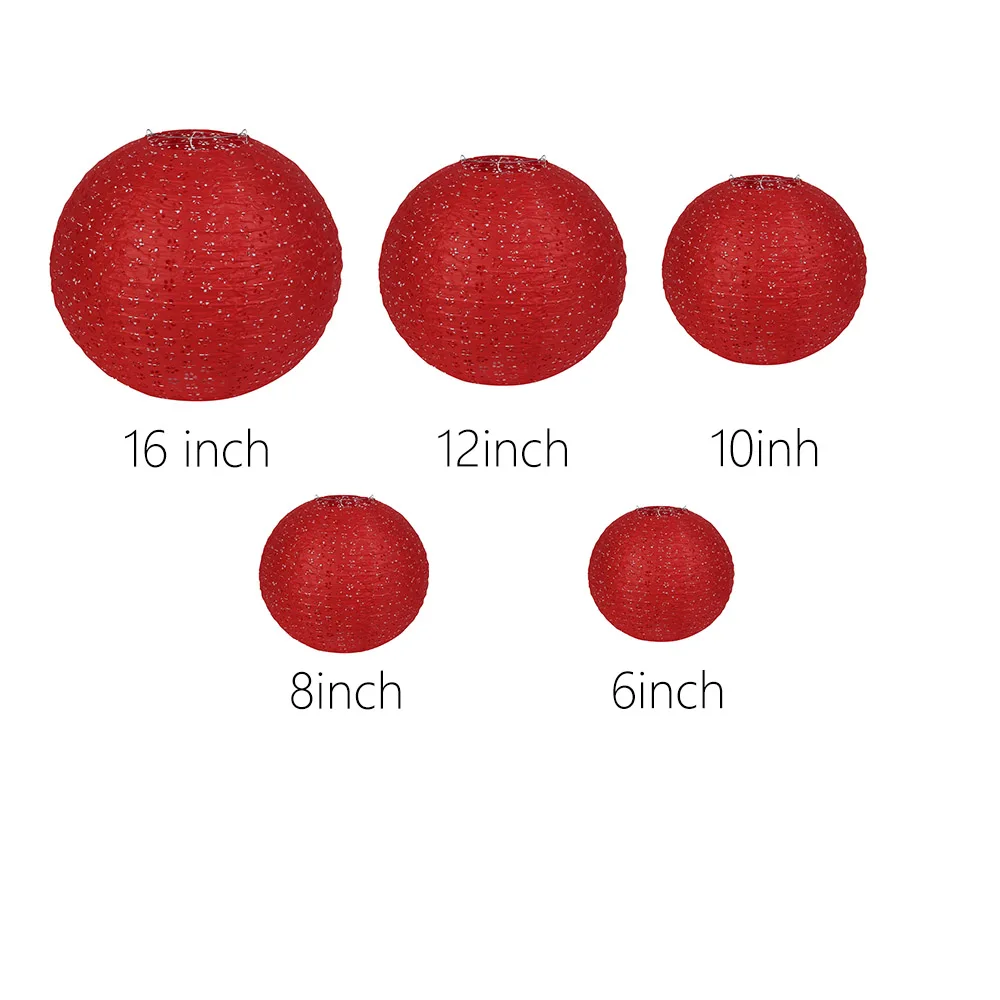 Открытый бумажный фонарь, подвесные украшения, 6-16 дюймов, круглый бумажный фонарь, светодиодный фонарь для свадебного декора, оптовая продажа