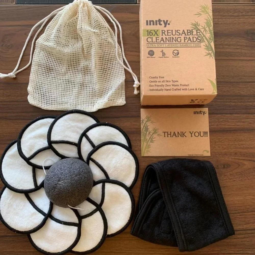 Reusable Bamboo  Make up Remover Pads High Quality Cleansing Face Bamboo  Make up Remover Pads