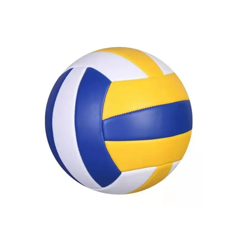 Custom logo, color training volleyball PVC PU beach volleyball official size 5 machine sewing volleyball