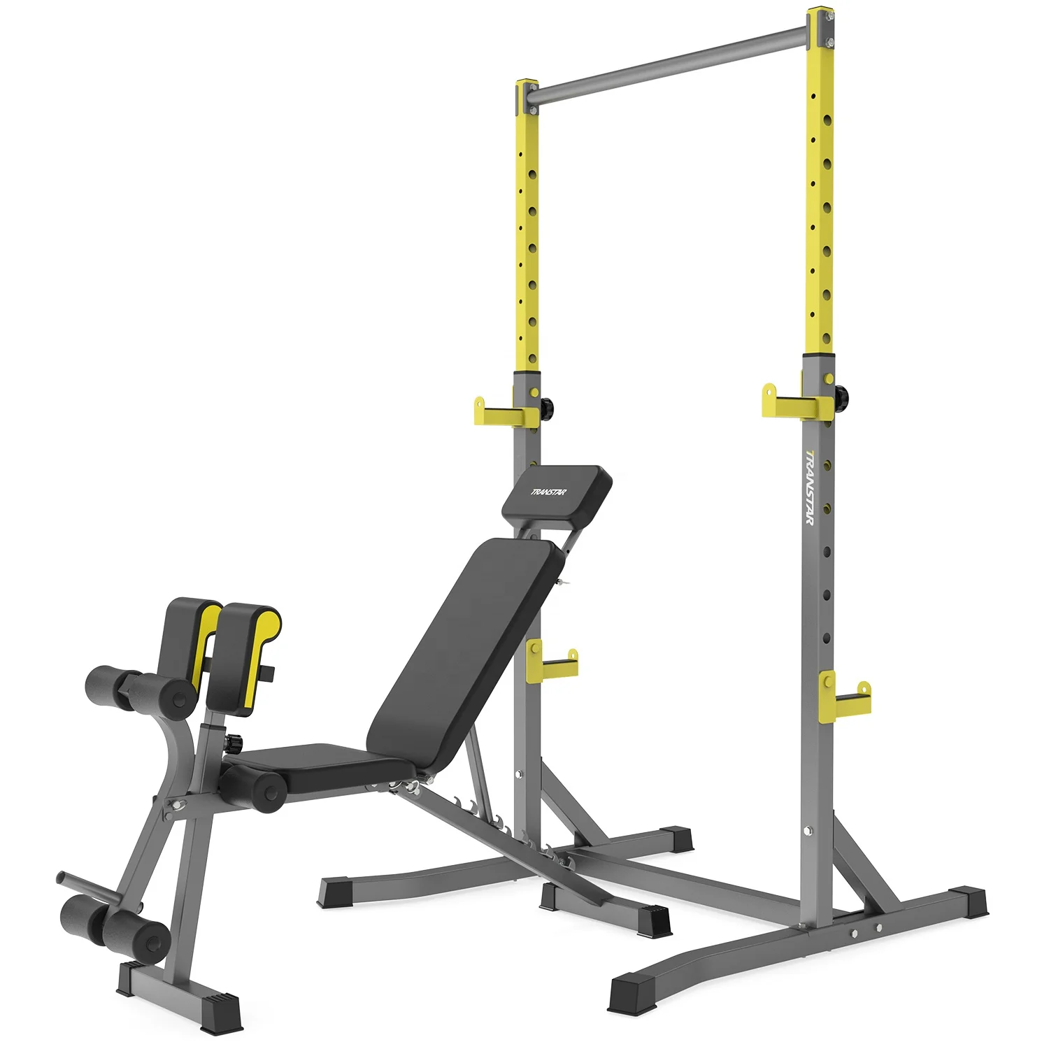 Mutli Function Station Power Rack, Weightlifting Bench Press Set for Home Fitness Strength Training and Body Building