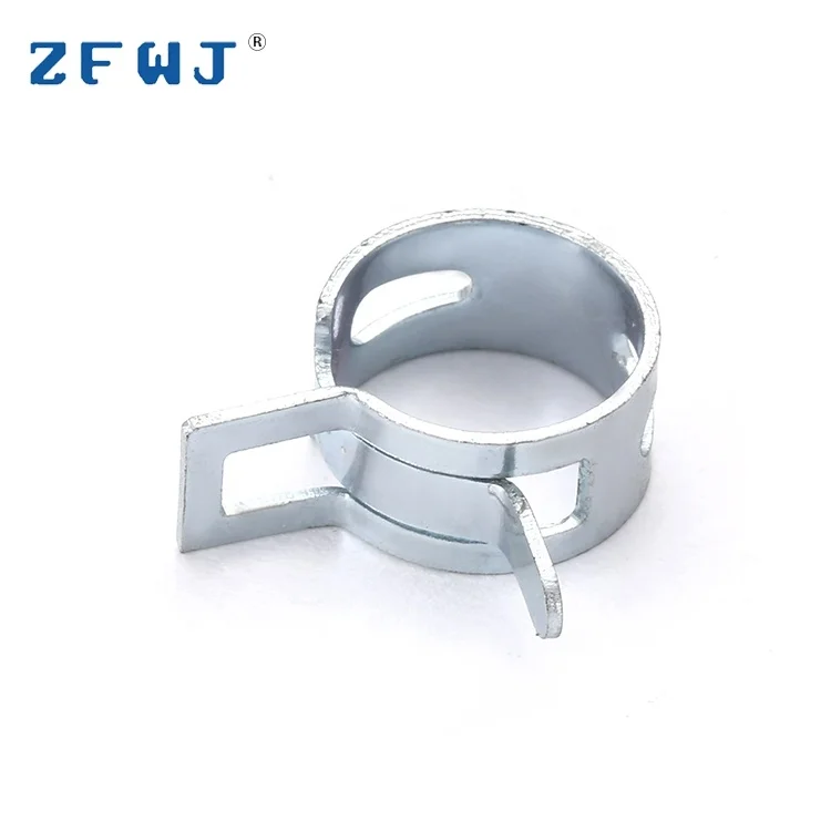 Stainless steel plated zinc car spring lock pipe hose clamp