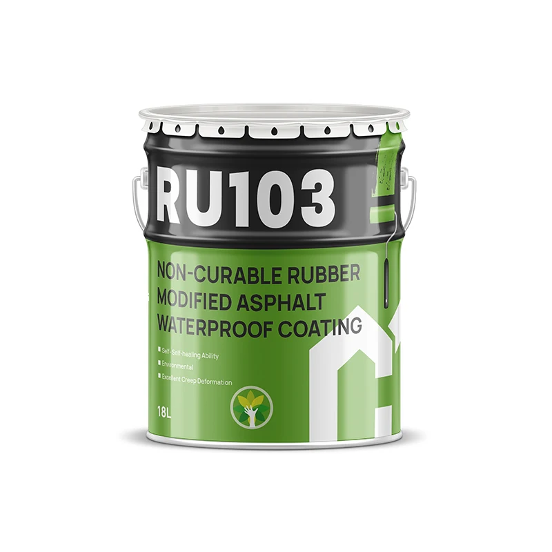 HANCHI RU103 Sprayed Liquid rubber and asphalt roof coating building basement waterproofing liquid membrane coating
