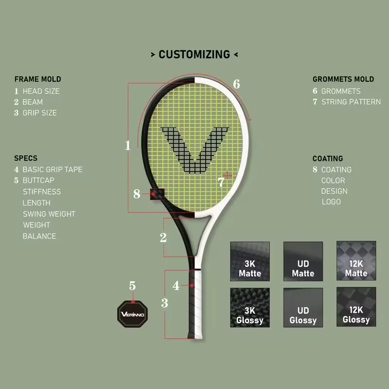 Wholesale Adult&Child Carbon Fiber Customized Logo Sporting on-court Training Aid Tennis Racket