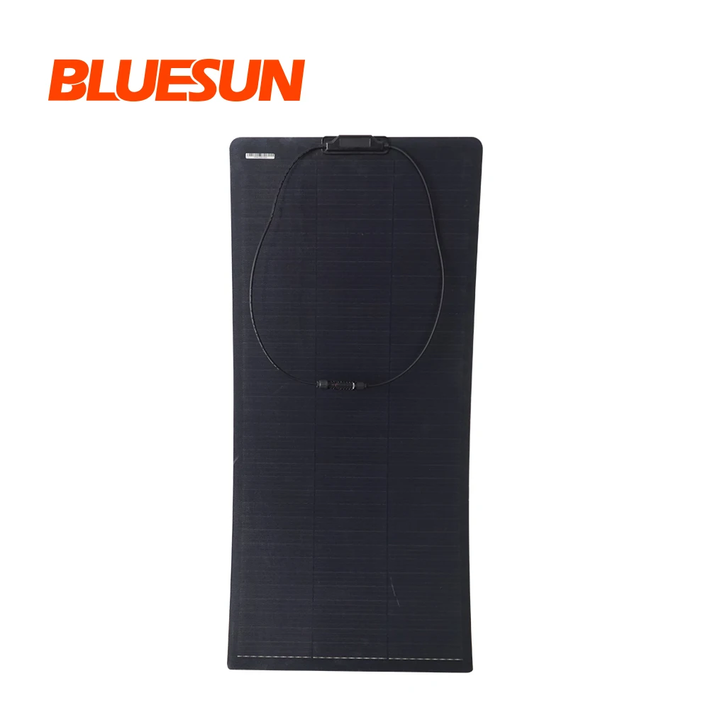2020  Waterproof Bluesun solar Panel Flexible China Etfe 50w 60w 100w 110w 150w 160w 200w Low Price High Efficiency 36 Cells