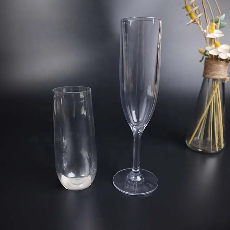 Factory Direct Wholesale Custom Wine Glasses Transparent Plastic Glasses Luxury