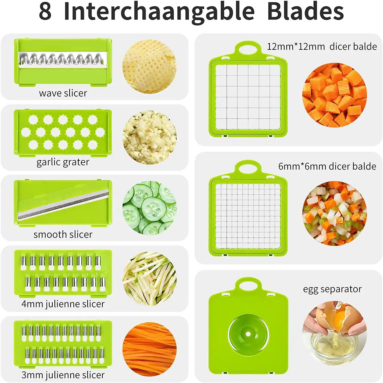 12 in 1 Kitchen Items Vegetable Chopper Multifunctional Food Slicer Vegetable Convenient Cutter