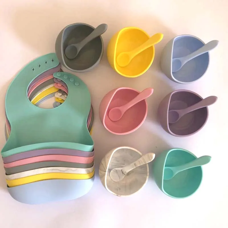 Free  Silicone Baby Bibs Patterns Soft Newborn Walterproof Silicone Yarn Dyed Bibs baby products  Productos para bebes Vajilla