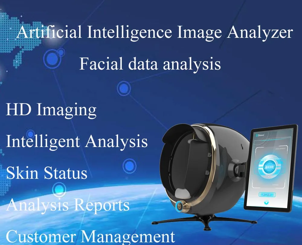 Skin Analysis Machine Facial Skin Care Detector Scanner for SPA Salon Home