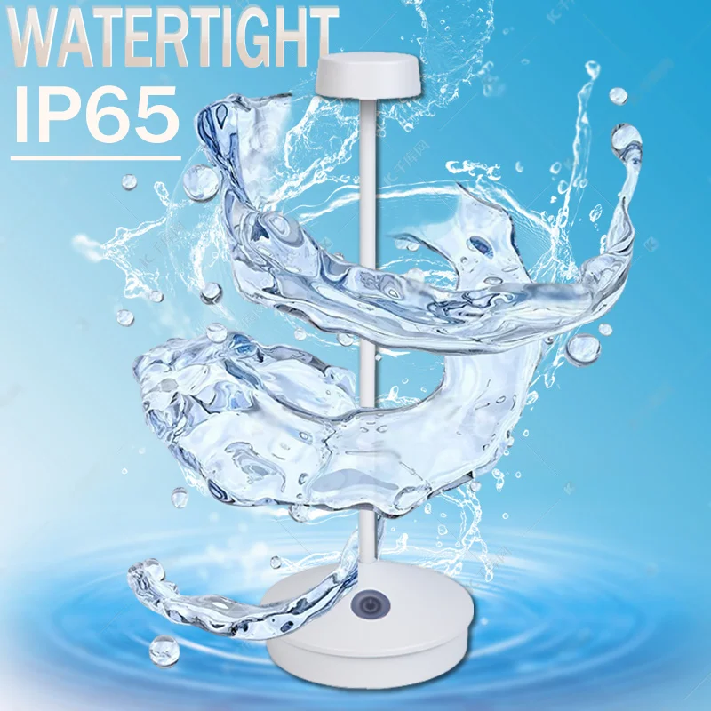 Nordic Bedside Charging Table Touch Luxury Decorative Hotel Lamp Modern Restaurant Cordless Rechargeable Battery LED Table Lamp