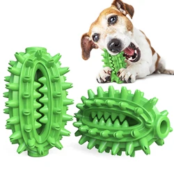 factory wholesales dog Chew Toy Cactus shape Rubber silicone Slow Leakage Food  pet dog teeth cleaning toy ball dog toothbrush