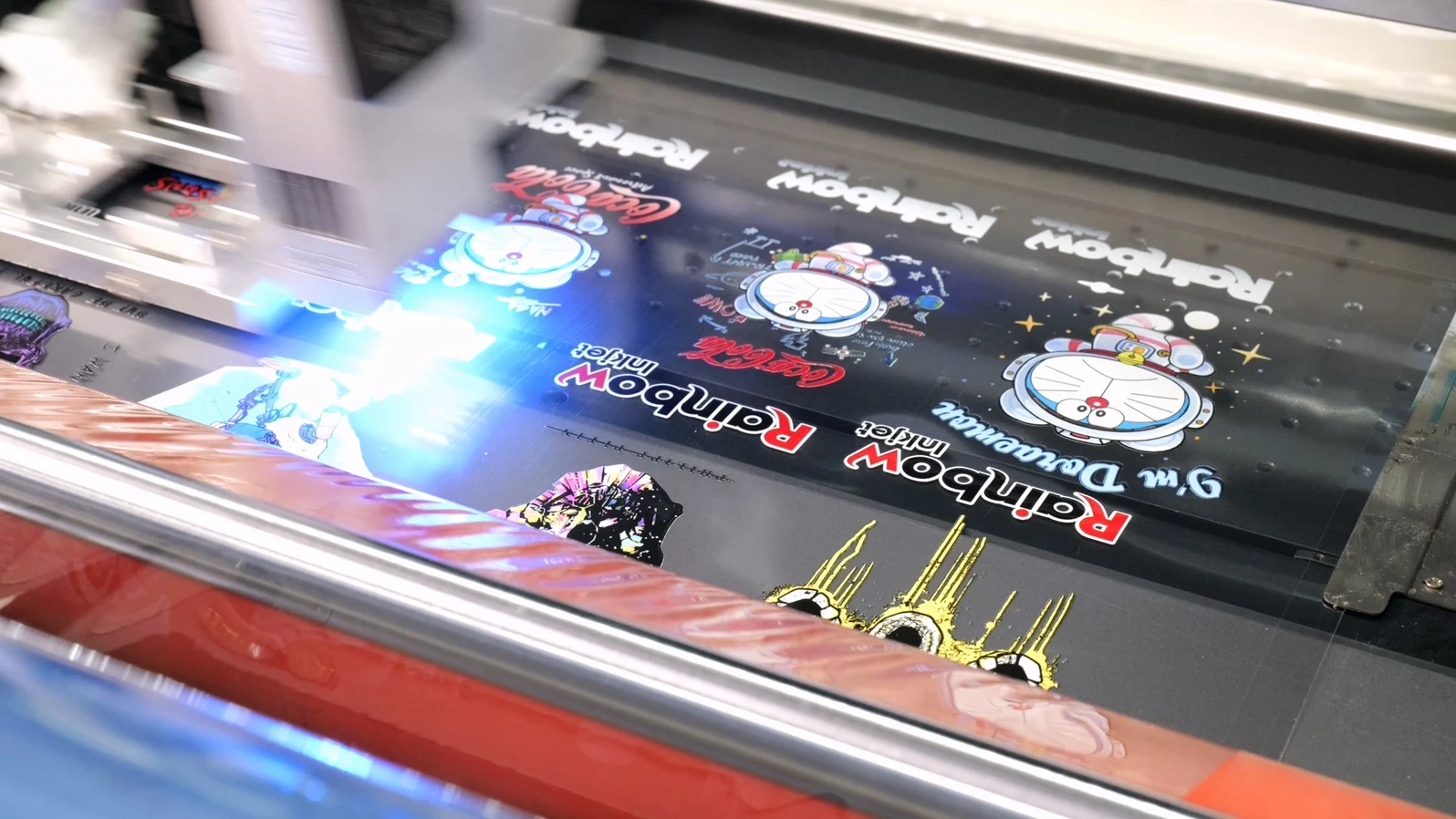 Rainbow A1 XP600 2 in 1 UV DTF Printer for Metal Plastic Glass Cardboard Driftwood Lighters Golf Balls UV DTF Printer Sticker