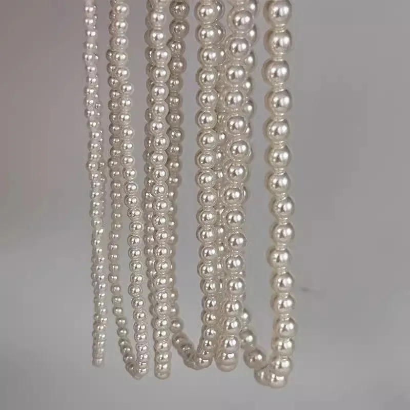 Wholesale 6/7/8/9/12/14mm Elegant Pearl Chain Necklace Jewelry Freshwater Pearl Choker Pendant Vintage Necklace for women