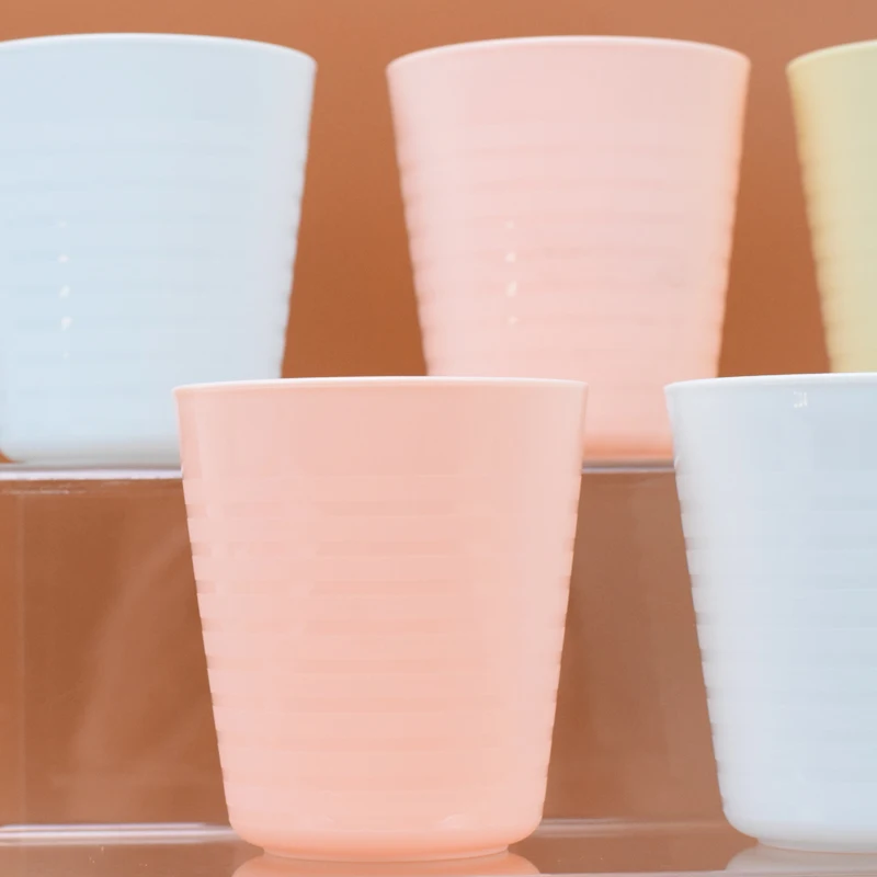 
China suppliers eco-friendly durable drinkware plastic office cup no handle 
