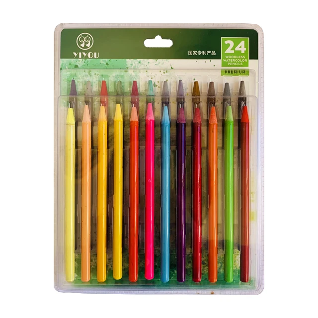 High Quality Woodless water soluble Pencil OEM Woodless watercolor Pencil