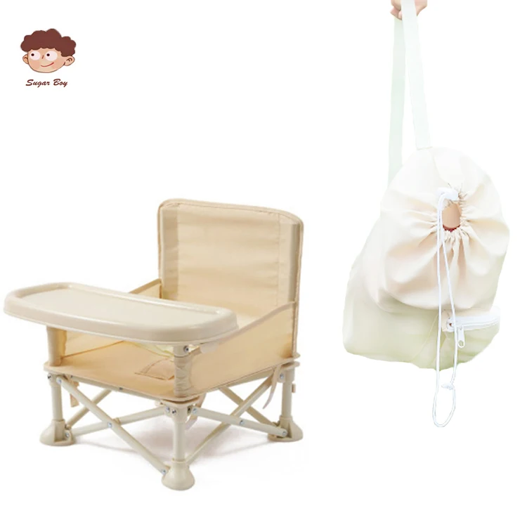 XIAOTANGLANG Convenient Folding Picnic Chair  Camping Used Baby Eating Bouncer Food Chair Outdoor Aluminum