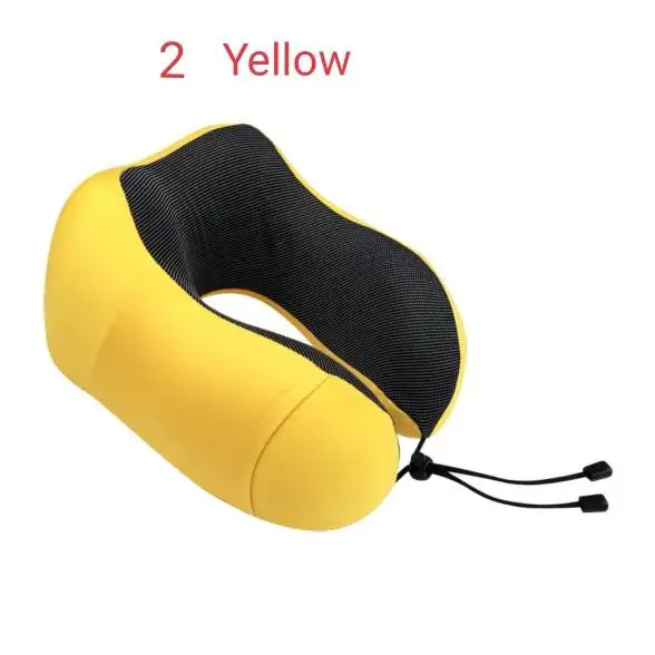 Memory Foam U Shape Neck Support Travel Pillow for Airplane Car Train Rest