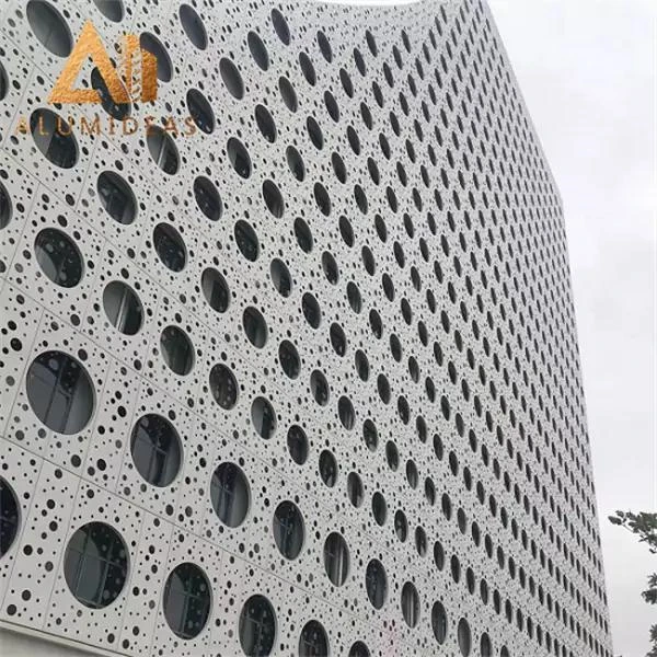 Metal Facade Curtain Professional Supply Special Pattern for Commercial Building Decoration