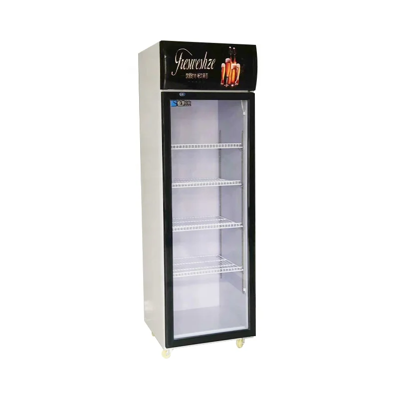 Supermarket Refrigerator Glass Door Beer Fridge Upright Beverage Cooler Display Visi Drink Cooler Showcase For Sale