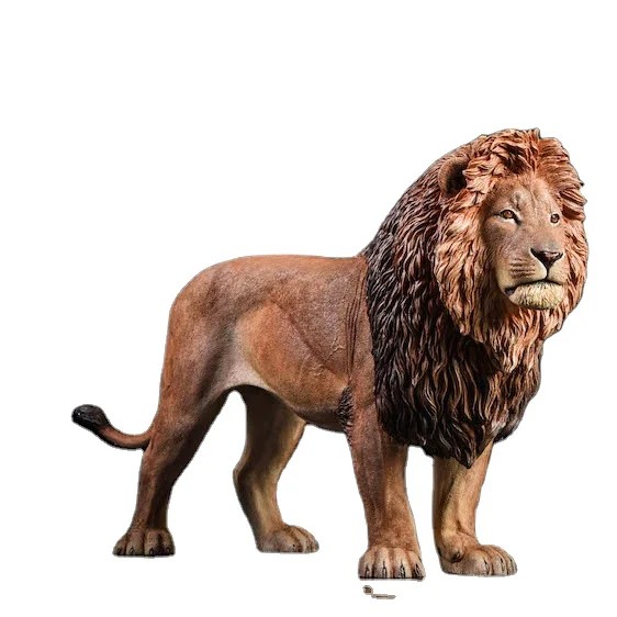 Gifts resin crafts statue home decoration resin animal like Lion Simba herding figurines