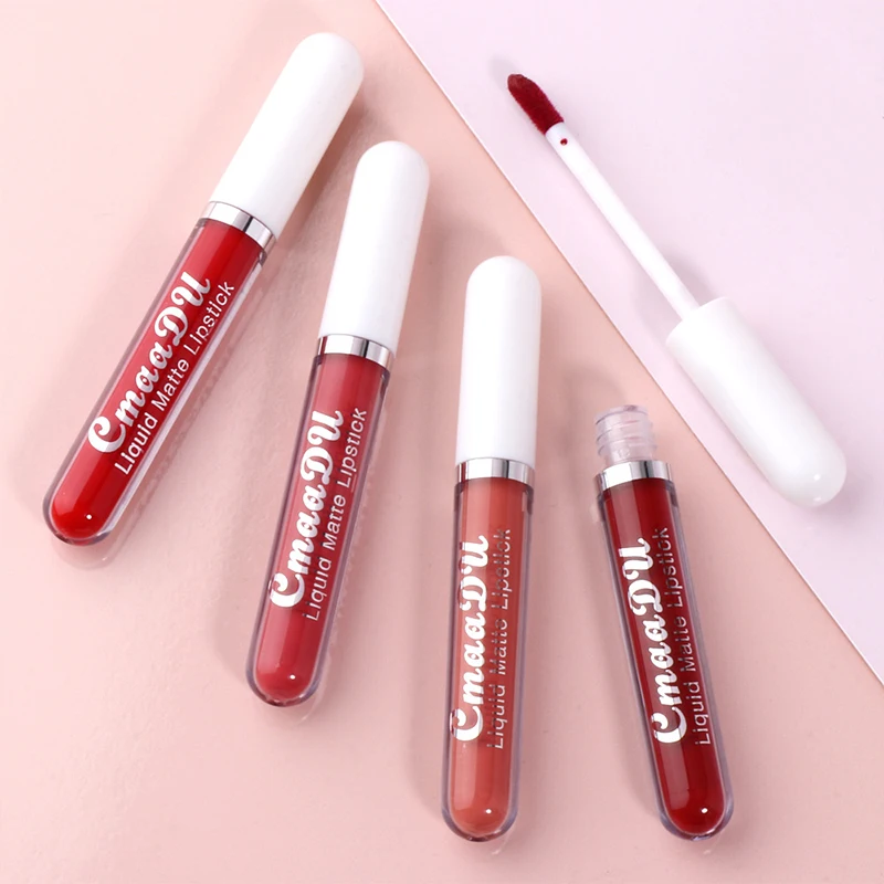 Best Sale Collection 24 Hour Long Lasting Waterproof Lip Stain Matt Lipsticks Lip Gloss Makeup Liquid Matte Finish Lip Color