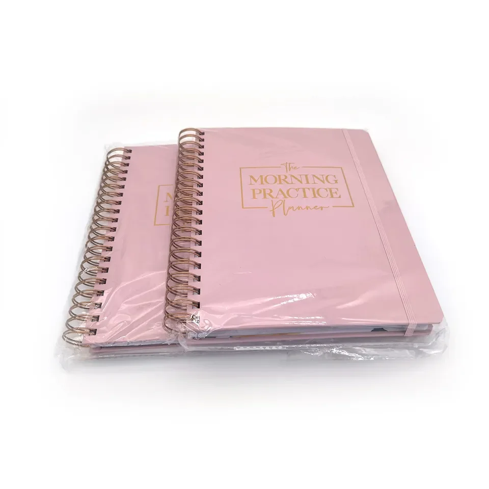 Factory wholesale hardcove notebook with coil printing custom