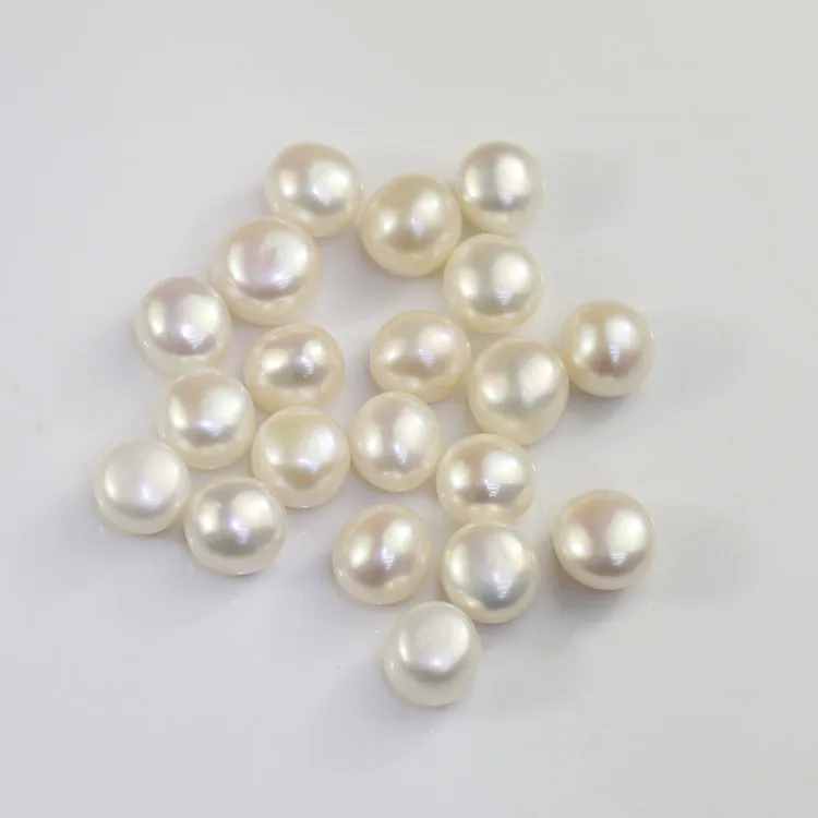 10-11mm AAA loose pearl big nugget baroque freshwater pearl natural cultured half drilled one hole baroque pearl prices