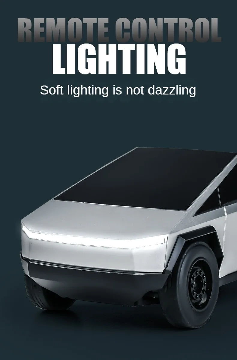 2024 RC 1:14 remote control car model high-speed off-road car T esla Cyberpickup Boy Bigfoot Racing RC toy