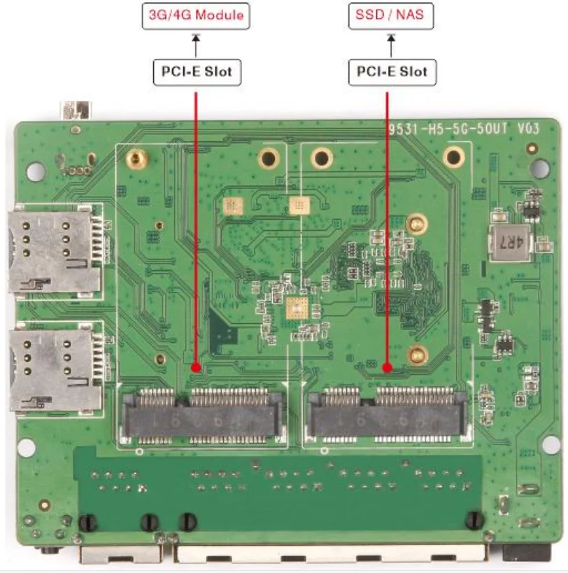 High Power Openwrt 3G 4G Mini PCIE  Wi-Fi Router 4G LTE Smart wifi router for Sim card