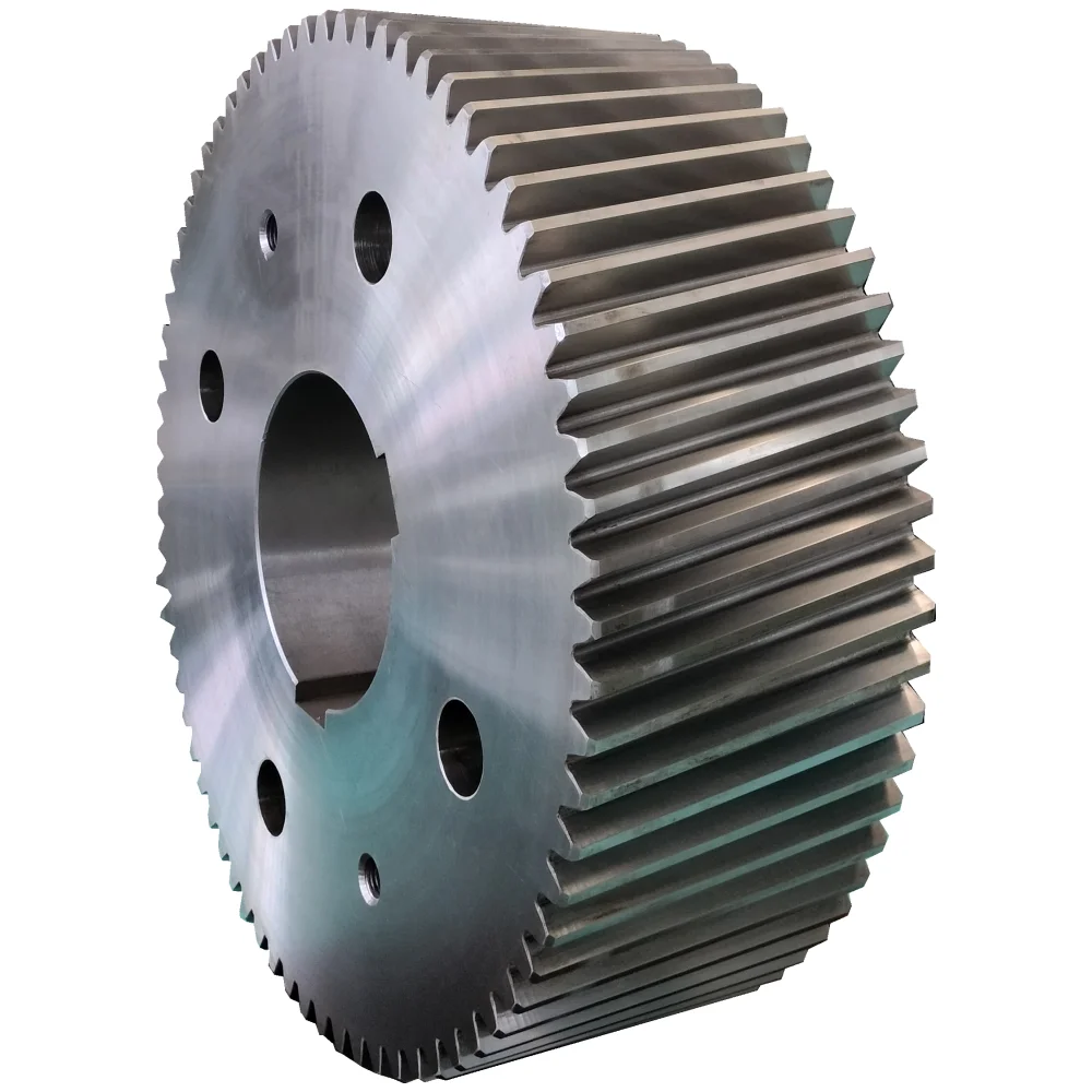 Custom helical large gear forged steel pinion big helical gear