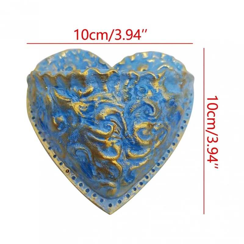 Planting Succulent Heart Pocket Planter Succulent Planting Wall Hanging Pockets Pots Heart Shaped Succulent Resin Flower Pot