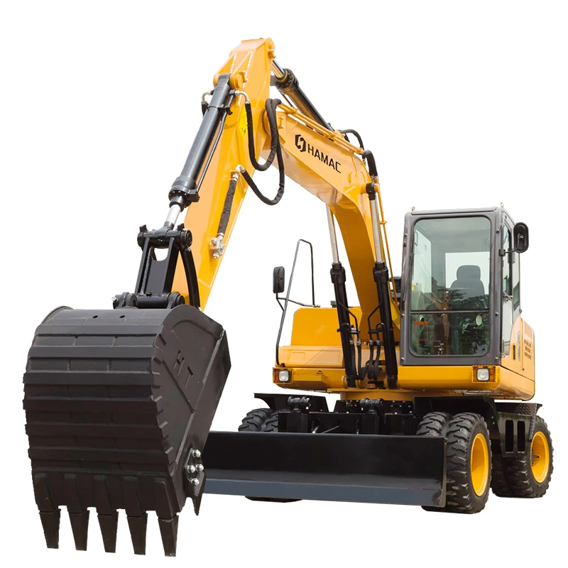 3 Ton Hydraulic Digger Cat 320d Wheeled Excavators Bucket Wheel Earth Moving Mini Excavator 1 Ton Excavators