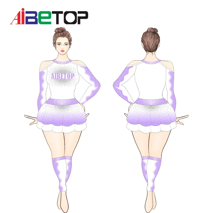 Custom Cheerleader Costume for Girls Uniform Outfit Girls Cheerleading Costume For wholesale