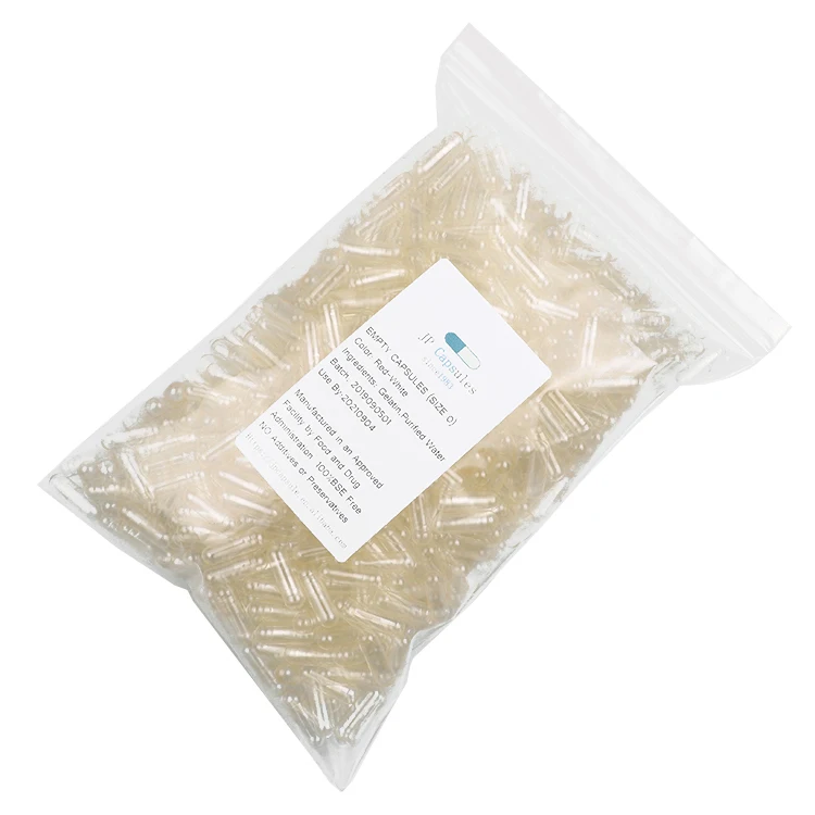 Factory price professional gelatin high quality semi numbered gelatin empty capsule
