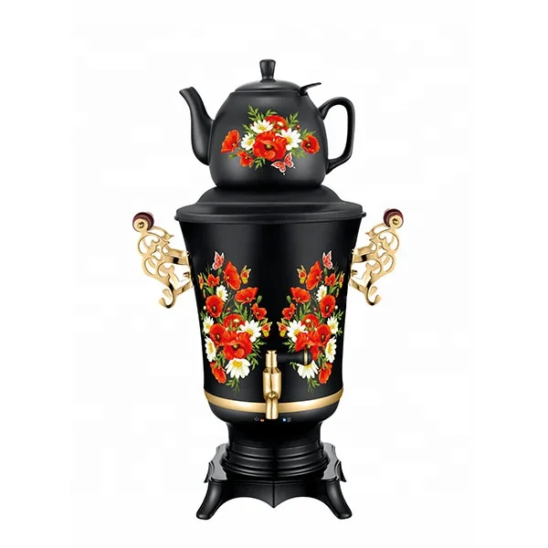 3.2l metal handle plastic tukish electric samovar tea maker kettle
