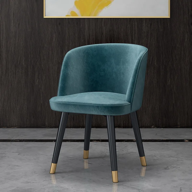 2020 modern design velvet metal armchair negotiation chair dining chairs in dining room living room