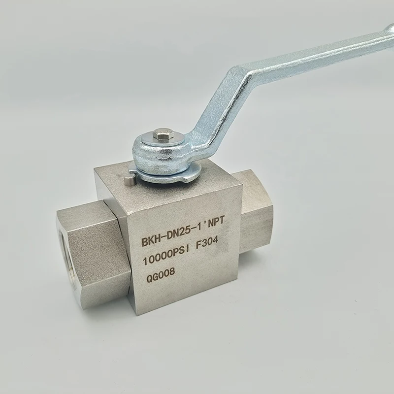 stainless steel 304 high pressure 10000PSI 2 inch  thread hydraulic ball valve for