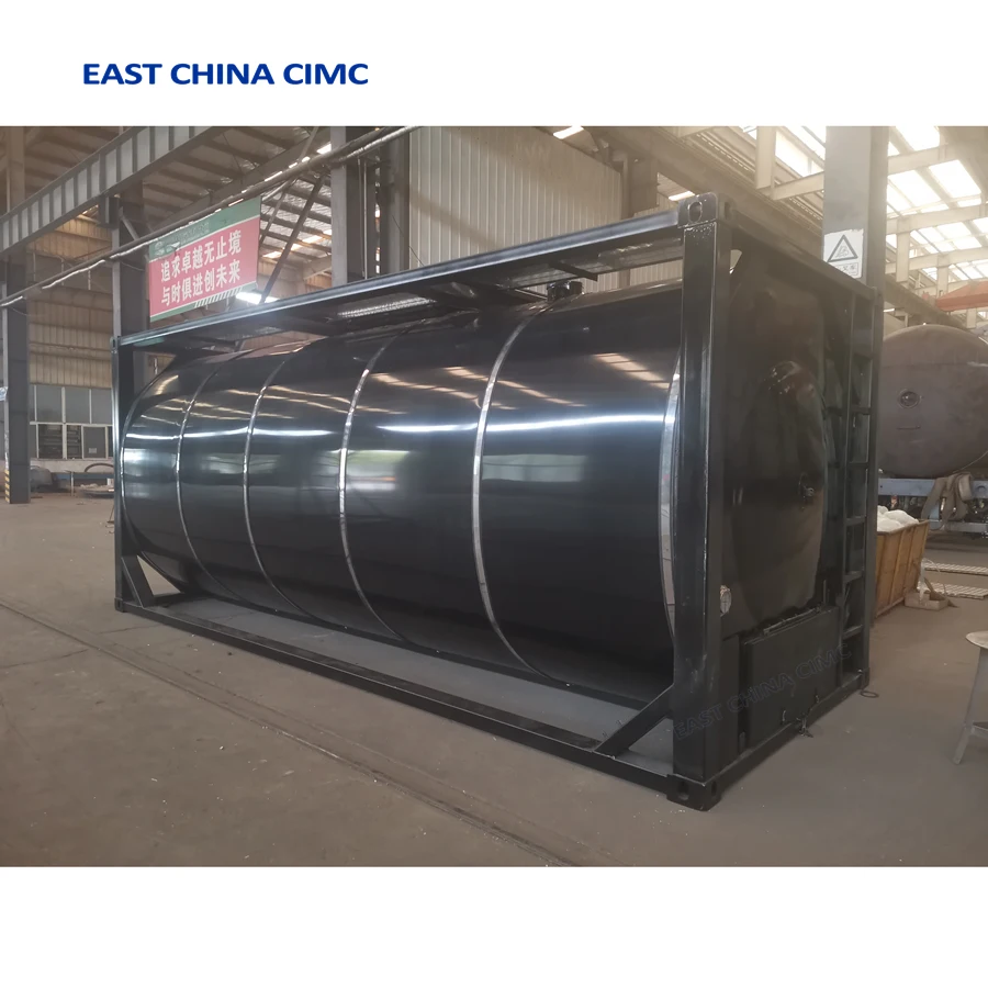 Hot Selling 20FT 30Tons Bitumen Tank Container With Heating System For Asphalt Transport