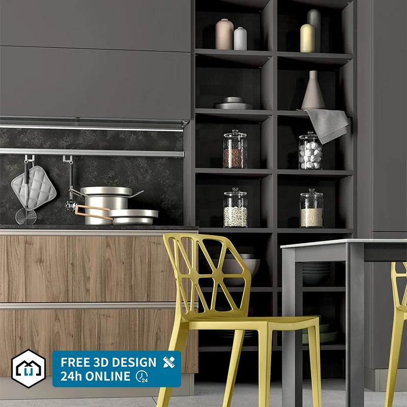 automatic Wholesale High End Modern Design Kitchen Furnitures Cabinet Solid Wood Custom Kitchen Cabinets With Island