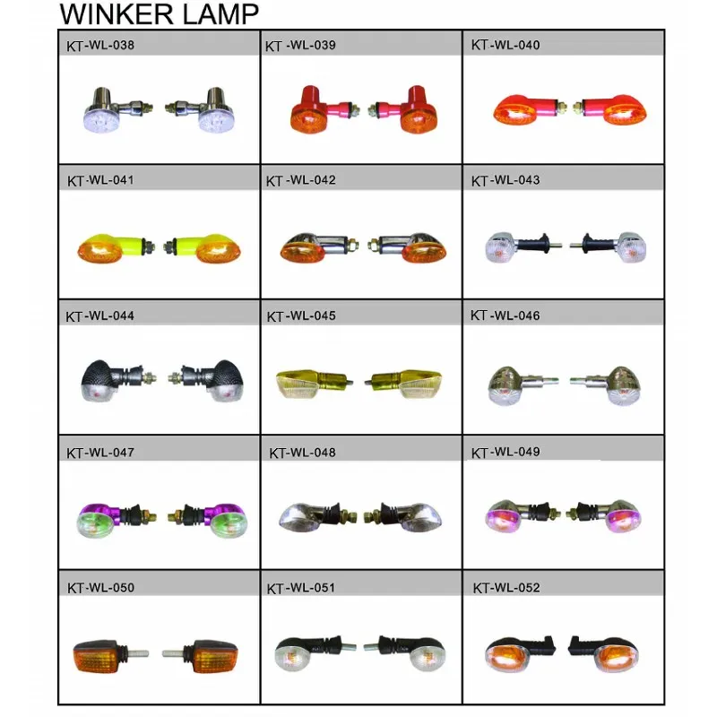 Motorcycle parts Plastic parts Winker lamp motorbike winker indicator signal lamp light bulb for motocross  HONDA YAMAHA SUZUKI