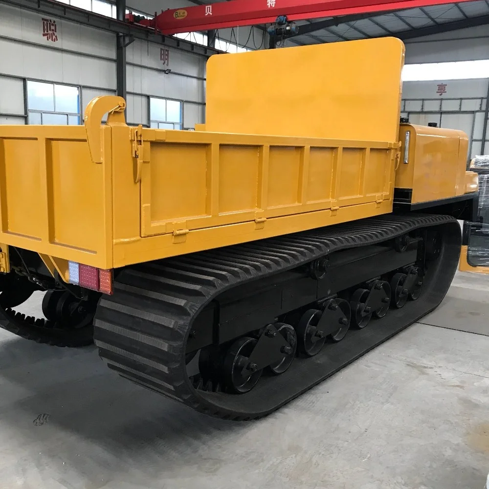 MST-1500VD full rubber crawler carrier 8tons capacity rubber track dumper for sale