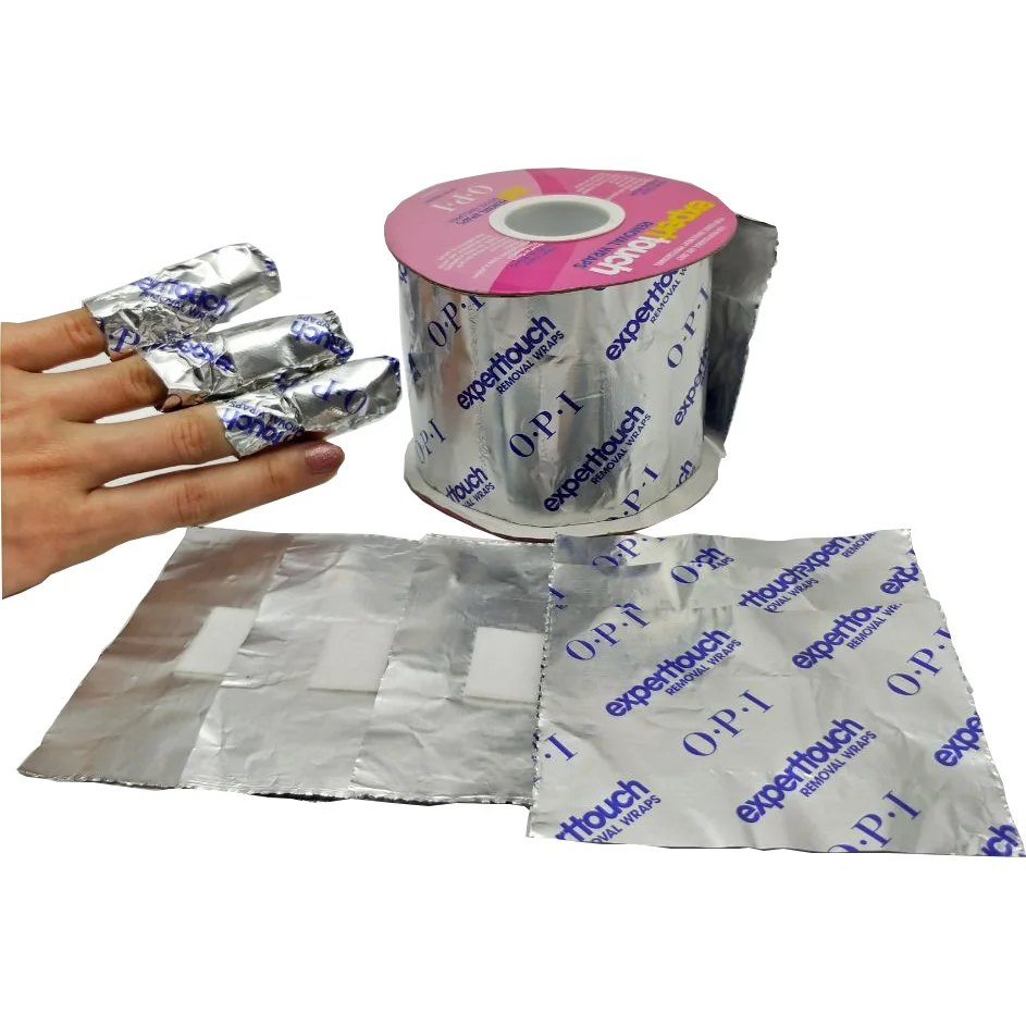 Nail Removal Wrap, foil paper with cotton pad