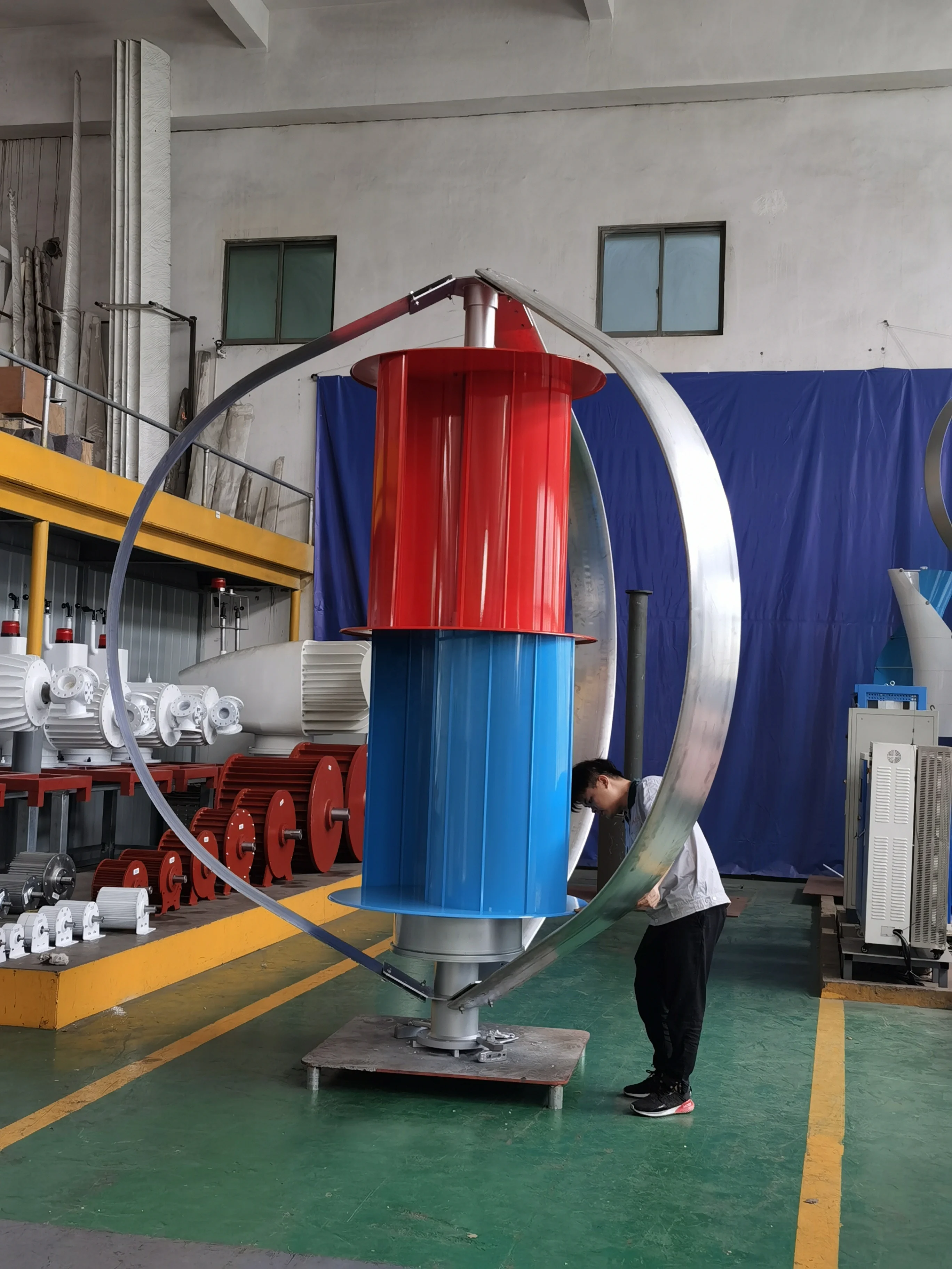 Low Noise Vertical Wind Turbine 5KW 120V 220V 380V Wind Generator With CE Certification